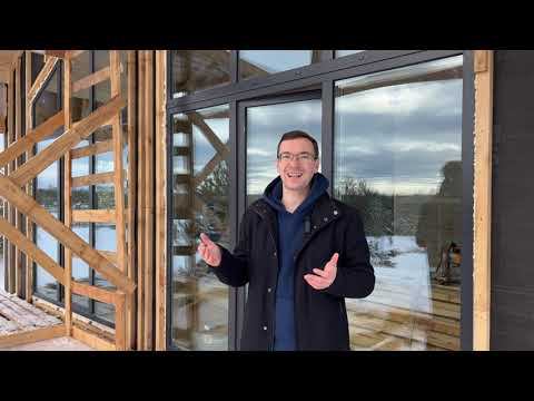 Каркасный дом с сауной,  двумя спальнями, и кухней-гостиной с видом на облака