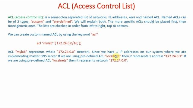 What is Access Control List (ACL) | Domain Name System | Mastering BIND DNS Server