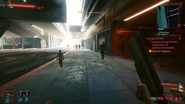Cyberpunk 2077 gameplay performance demo on Core i7 5820K with 32Gigs ram and GTX 970