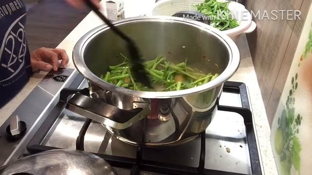 Simple Recipe|| Fried Cauliflower Rice,Sweet Potato with Kangkong and Bean Sprout