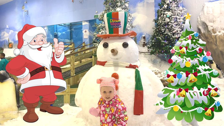 Мила и папа в Снежном городке в Dream World в Тайланде.mp4