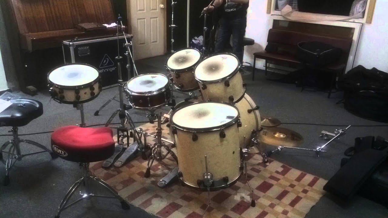 Setting up my drums