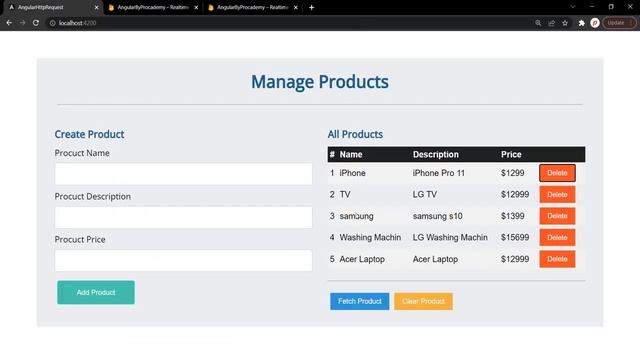 Deleting Data with HTTP Delete Request  Angular HTTP  Angular 12