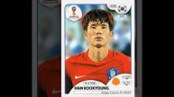Complete SOUTH KOREA stickers in Panini FIFA World Cup Album "Russia 2018"