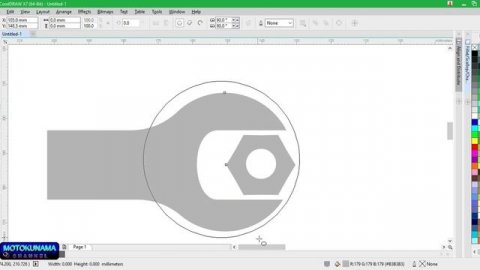 KUNCI PAS | TEXT TOOL | POWERCLIP | FILLET SCALLOP | CORELDRAW X7