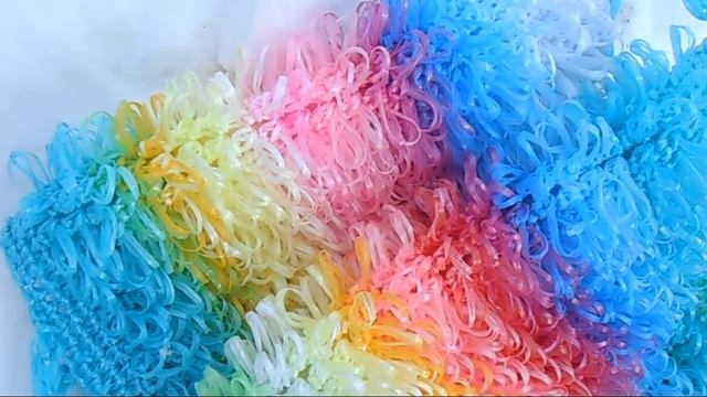 Какие цвета я использую для вязания мочалок