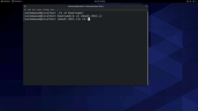 CentOS 8 IntelliJ Installation