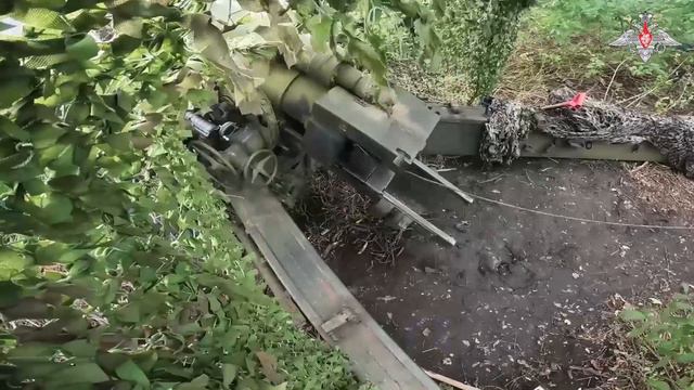 Боевая работа расчетов пушек М-46 ГрВ «Север» ВС России