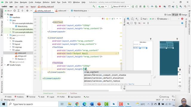 Pemrograman Android - Membuat Kalkulator Sederhana