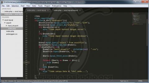 Import dan Export Excel File ke atau dari MySQL, 7, Memformat Data dari MySQL, Excel dan PHP Tutori
