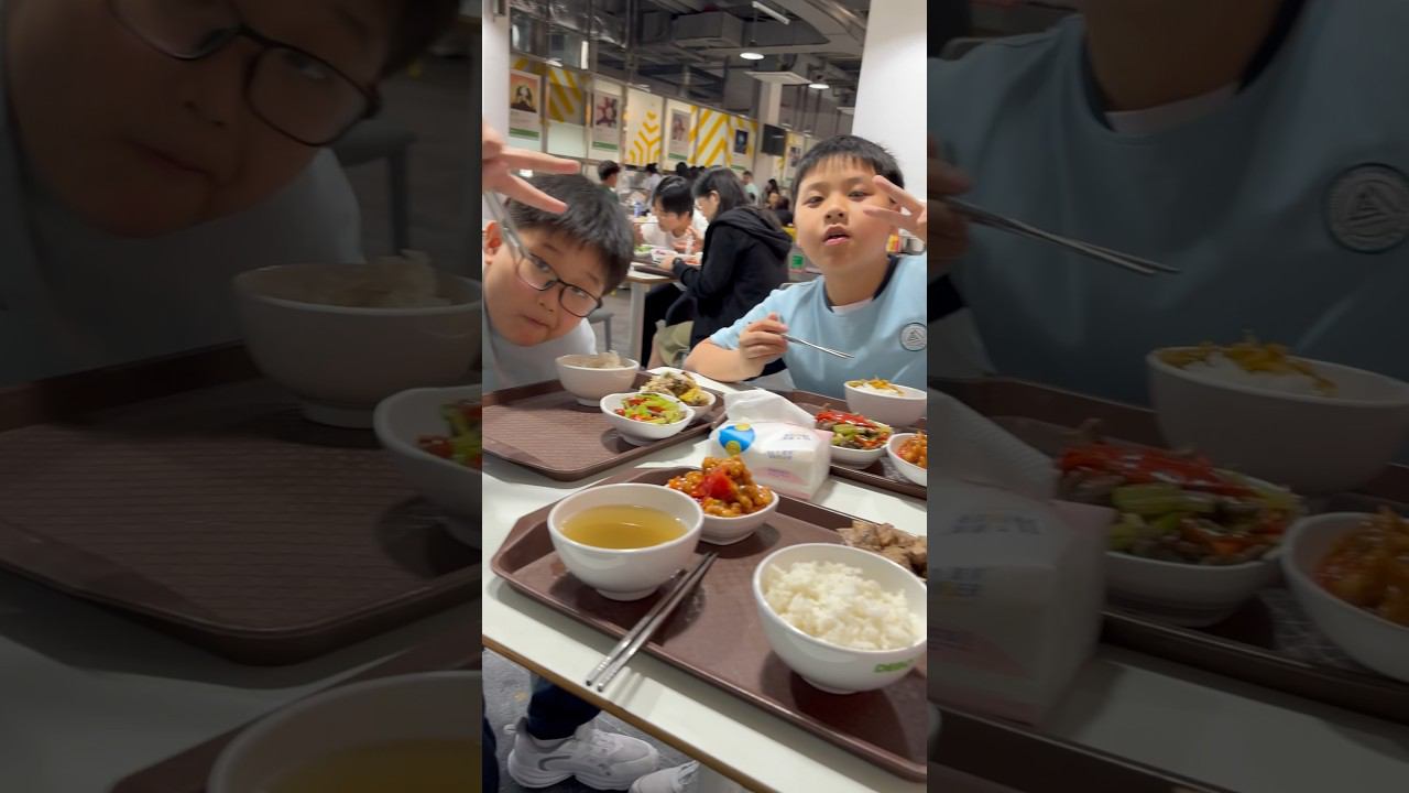 School lunch in China | Schulessen in China #china #comedy #life #travel #viral