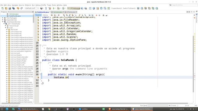 Curso de Java Netbeans Completo☕ [71.- Interfaz grafica con JavaX Swing]
