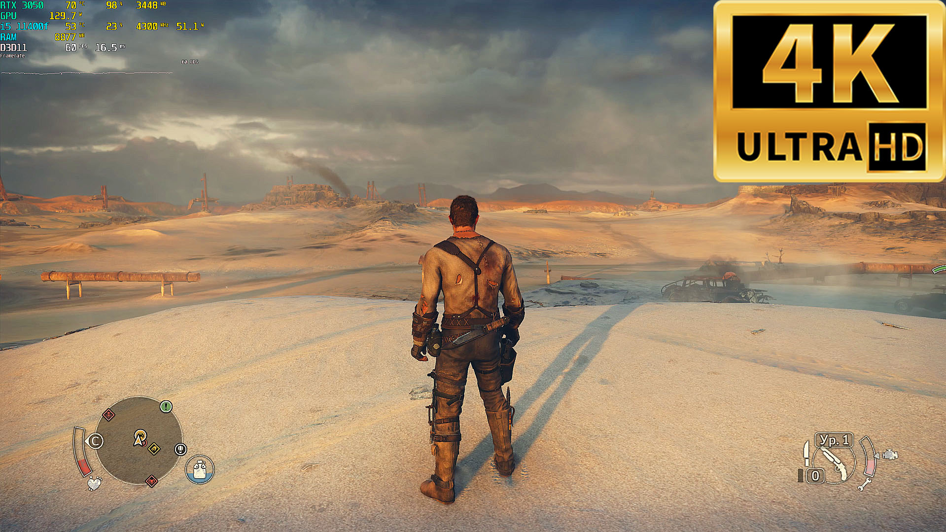 Mad Max Gameplay 4K (No Commentary)