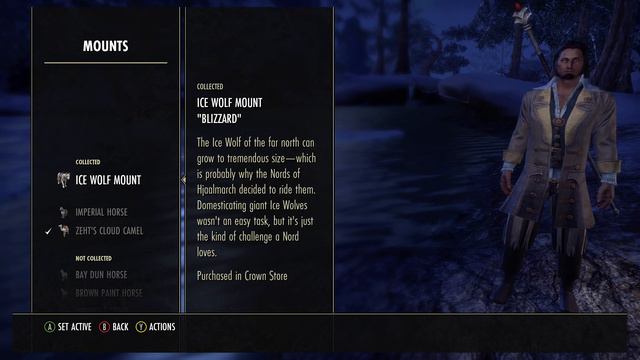 The Elder Scrolls Online - Limited Edition Ice Wolf Mount Gameplay