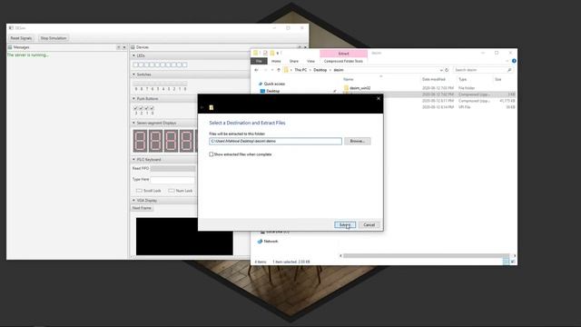 Running the fake_fpga demo