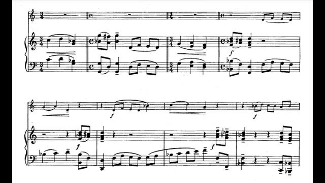 Martinu: Violin Sonatina Mvt. II (Piano Accompaniment)