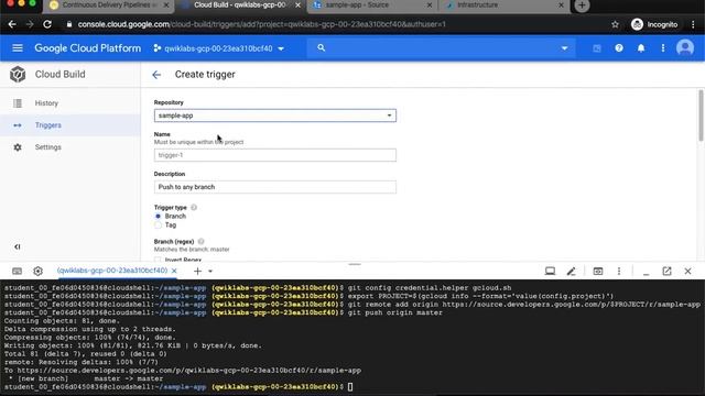 Qwiklabs Continuous Delivery Pipelines with Spinnaker and Kubernetes Engine GSP114
