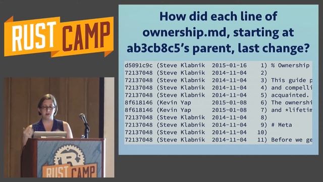RustCamp 2015 - Navigating the Open Seas by Carol Nichols-Goulding