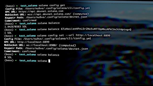 creando cuentas de usuario en solana desde la terminal, cli, airdrops y transferencias