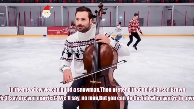 Stjepan Hauser holiday at the ice rink snow and the fan Cat /Хаузер, праздник на катке и Кошка фана