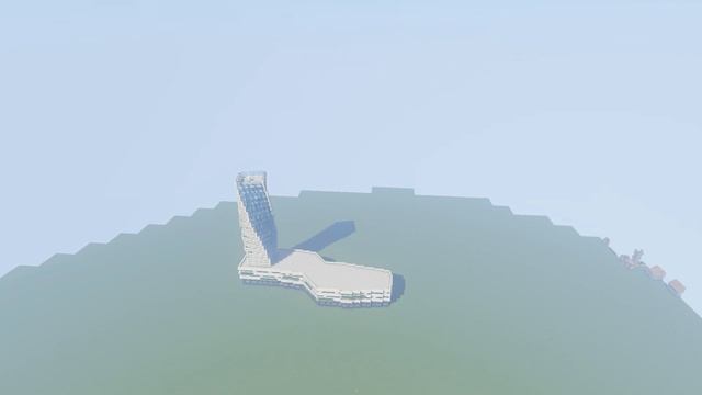 Закрученные НЕБОСКРЁБЫ в МАЙНКРАФТ I Minecraft I Timelapse