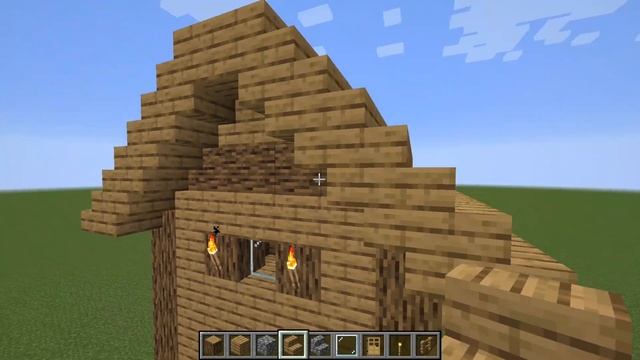 How to build a Minecraft Village Small House 5 & 6 (1.14 plains)