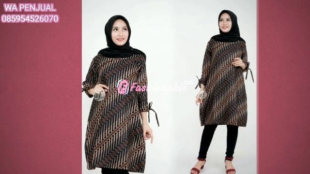 25 MODEL BAJU BATIK TUNIK WANITA TERBARU COCOK UNTUK NGANTOR DAN ACARA FORMAL LAINNYA