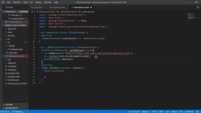 Flutter Read Remote JSON file and Show in ListView Tutorial