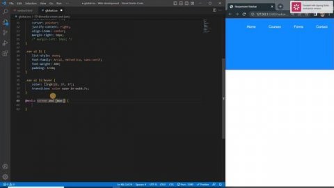 Responsive Navbar Using HTML & CSS