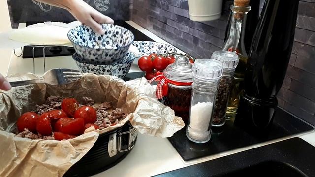 Баклажаны!Открытый пирог.