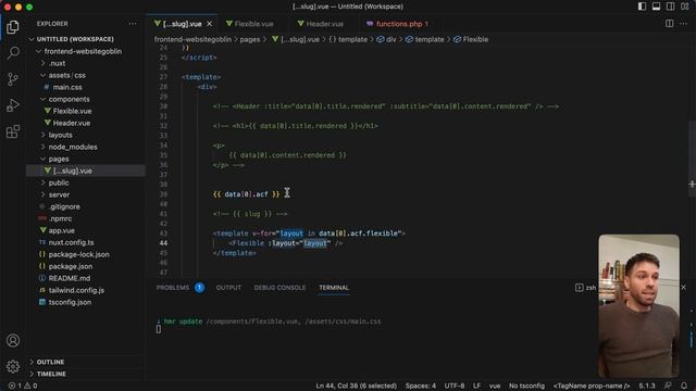 Advanced Custom Fields flexible content with WordPress REST API  Nuxt 3 - WP  Nuxt.js PART 2