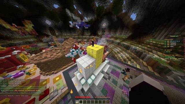 Новогодний ивент кринжа - TeslaCraft (часть 1)