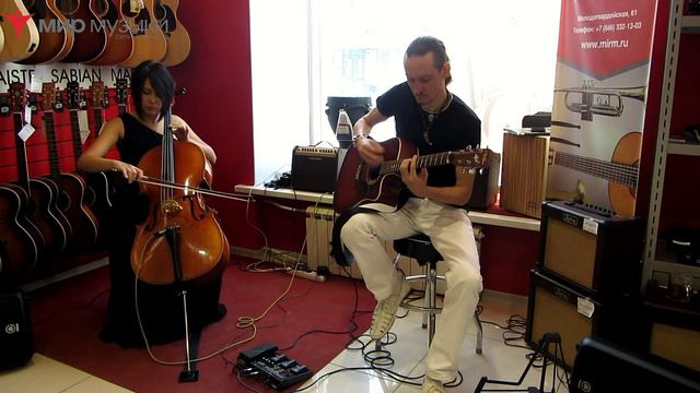 Vertigo duet: Vermilion, Pt.2 (Slipknot acoustic cover) live Music Shop