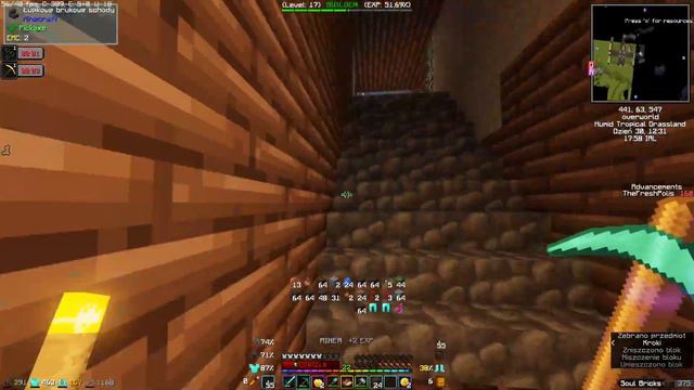 SEZON 2 #14 MINECRAFT NA MODMODACH I BOOST LEVELI PRAC