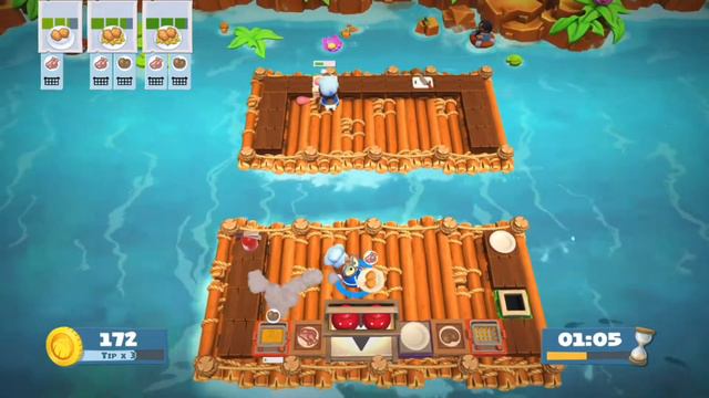 Overcooked 2 - Level 2-1 - 4 stars (solo)