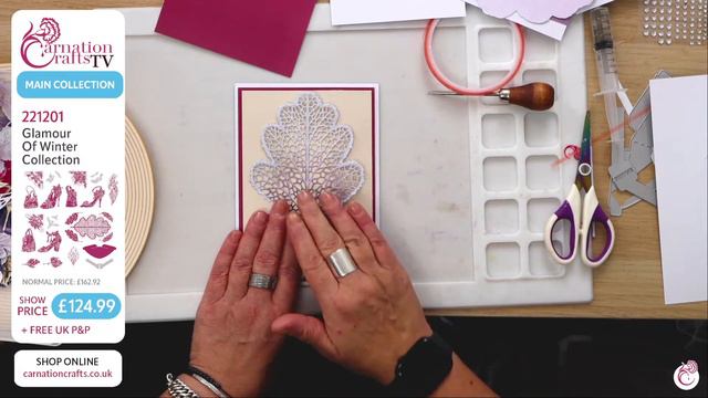 Carnation Crafts TV - Glamour of Winter Composition