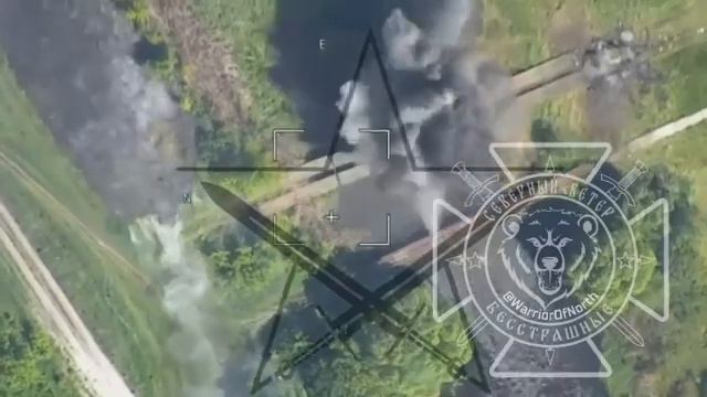 Уничтожение понтонной переправы ВСУ у Волчанска