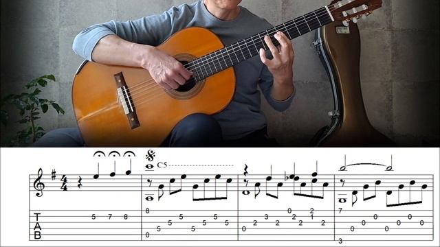 Autumn Leaves  - Fingerstyle Guitar. TAB