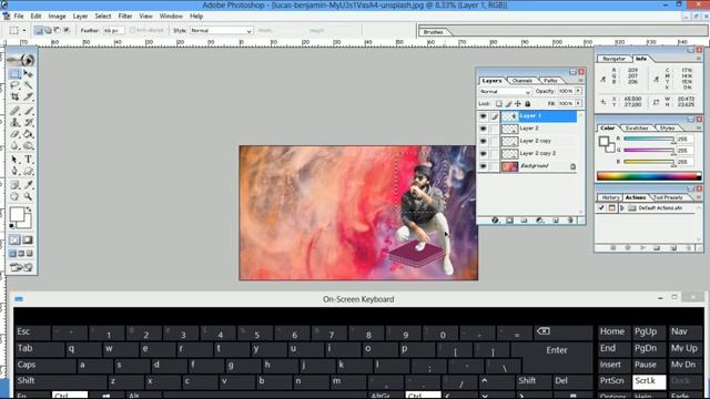 How to use Custom Shapes Tool to Make a Photo Effective in Adobe Photoshop 7.0
