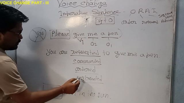 VOICE CHANGE / PART III / IMPERATIVE SENTENCES/ ENGLISH GRAMMAR #voicechange