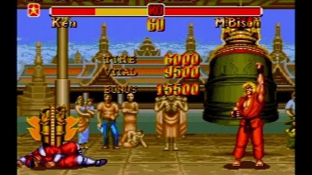 M. Bison - Super Street Fighter II - Genesis SNES Comparison