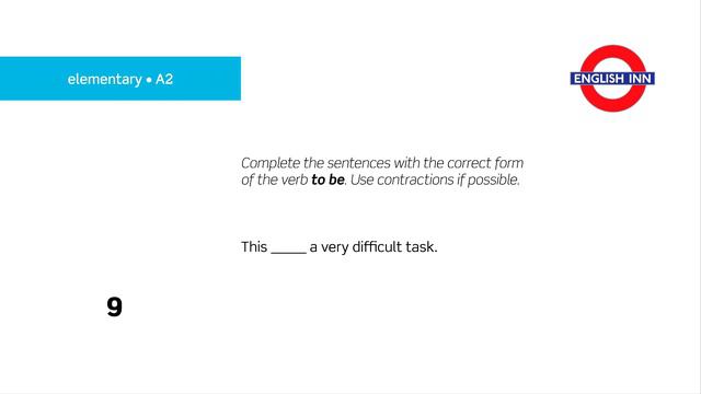 English in 3 minutes (Elementary / A2) - Grammar: The verb TO BE 8