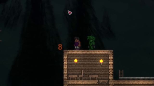 Messing around with Terraria friendly fire.