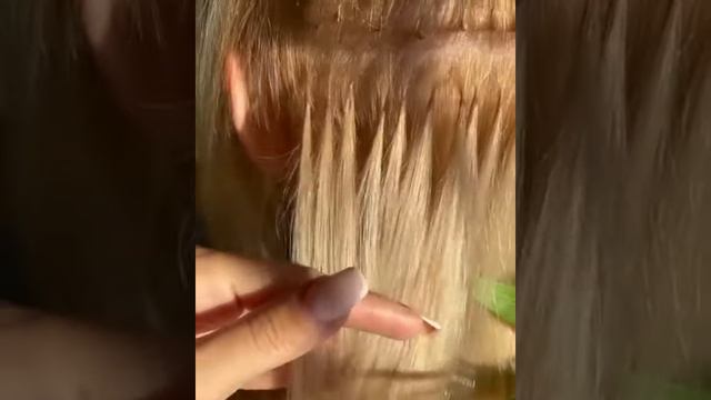 Капсульное наращивание волос 👌капсулки крошки.а вы наращивали волосы?)