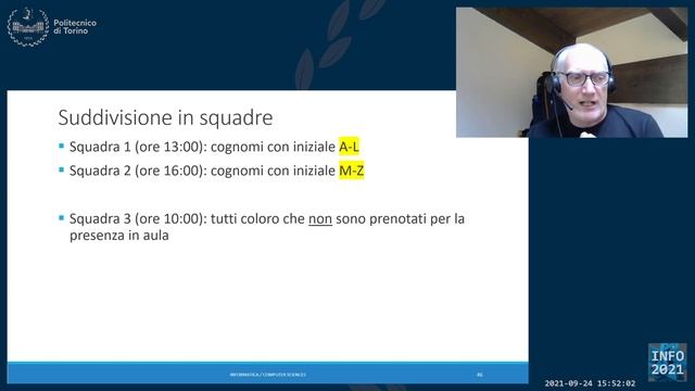 Informatica2021-L01b: Informazioni pratiche sul corso