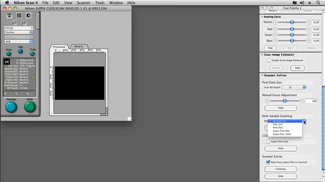 Nikon Scan: Linear scans as required to invert negatives with ColorPerfect