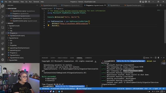 Real-Time Messaging Between Console Apps with SignalR - SignalR in Unity - Part 1