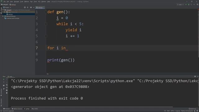22. Kurs Python 3 - generatory (yield)