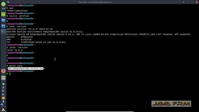 AdoptOpenJDK 11 Installation on MX Linux 18 and set JAVA_HOME Environment Variable Globally
