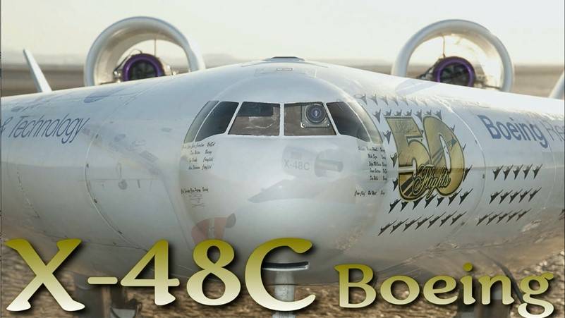 Boeing тестирует новые формы самолетов. X-48C
